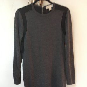 Black and gray Michael Kors sweater dress M